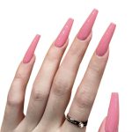 Monquice Ballerina Solid Pink Press On Nails