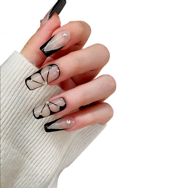 Monquice Butterfly French Press On Nails - 4