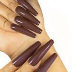 Monquice Solid Brown Press On Nails - 2