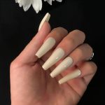 Monquice Solid Light Yellow Press On Nails - 2