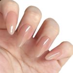 Monquice Almond Nude Glossy Press On Nails - 2