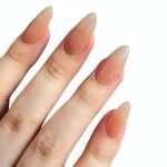 Monquice Almond Nude Glossy Press On Nails - 6