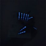 Monquice Halloween Black Skeleton Press On Nails - 5