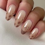 Monquice Elegant Bow Leopard French Tip Short Almond Press On Nails.jpg - 2